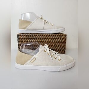 Tommy Hilfiger Flip 4 Lace-Up Textured Canvas Sneakers NWOT